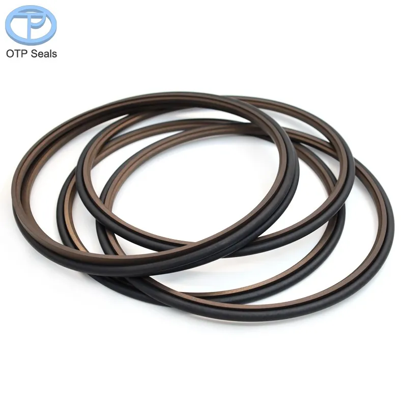Custom Seals PTFE & O-Ring Combined Piston Rod Seal 255x282.3x9.5mm Step-Design Hydraulic Cylinder Seal Sealing Solutions OEM