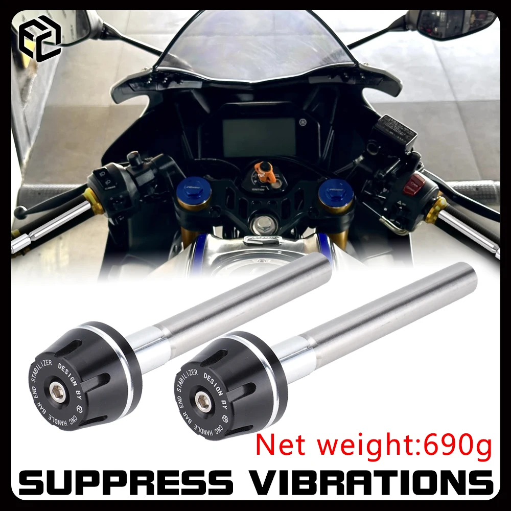Motorcycle Handlebar Weights - Internal Bar End Weights for YAMAHA R15M R15V4 R3 MT15 Vibration Damping Relieve Palm Numbness