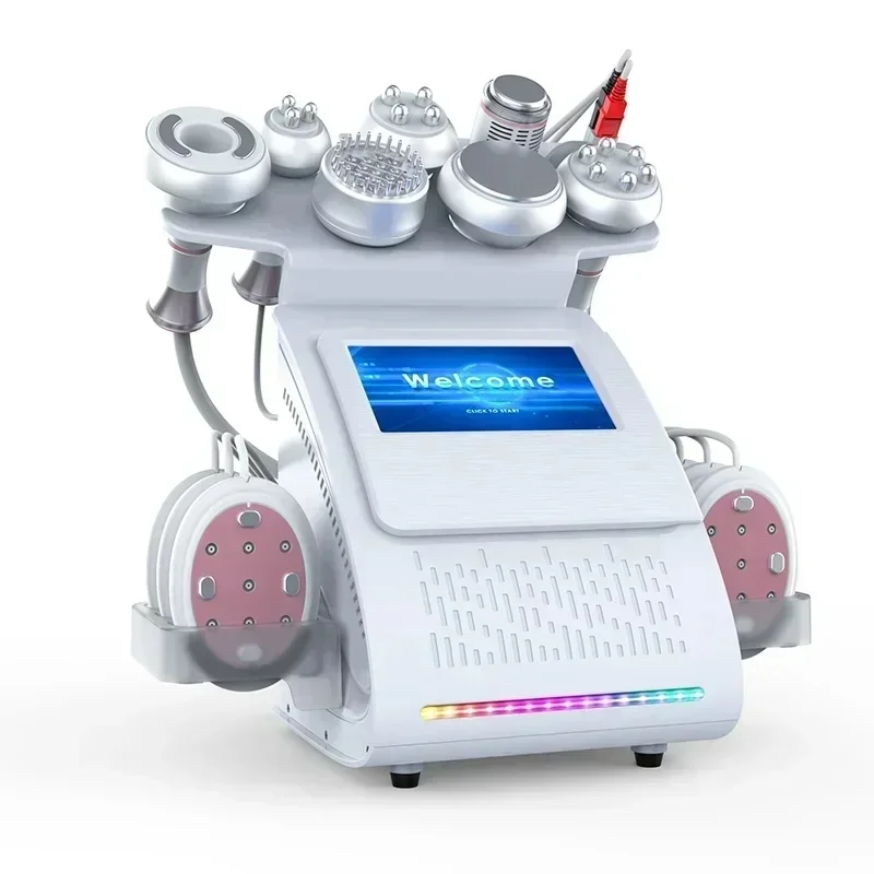 9-in-1 Ultrasonic Cavitation Slimming Machine 80K Tool Multi-Polar Frequency Anti-Wrinkle Skin Rejuvenation Tightening