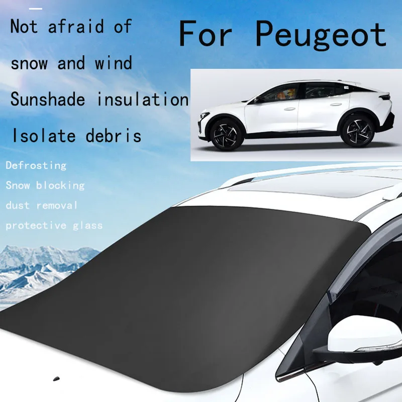 For Peugeot Car snow shield front windshield antifreeze waterproof snow shield winter car supplies car clothing car cover
