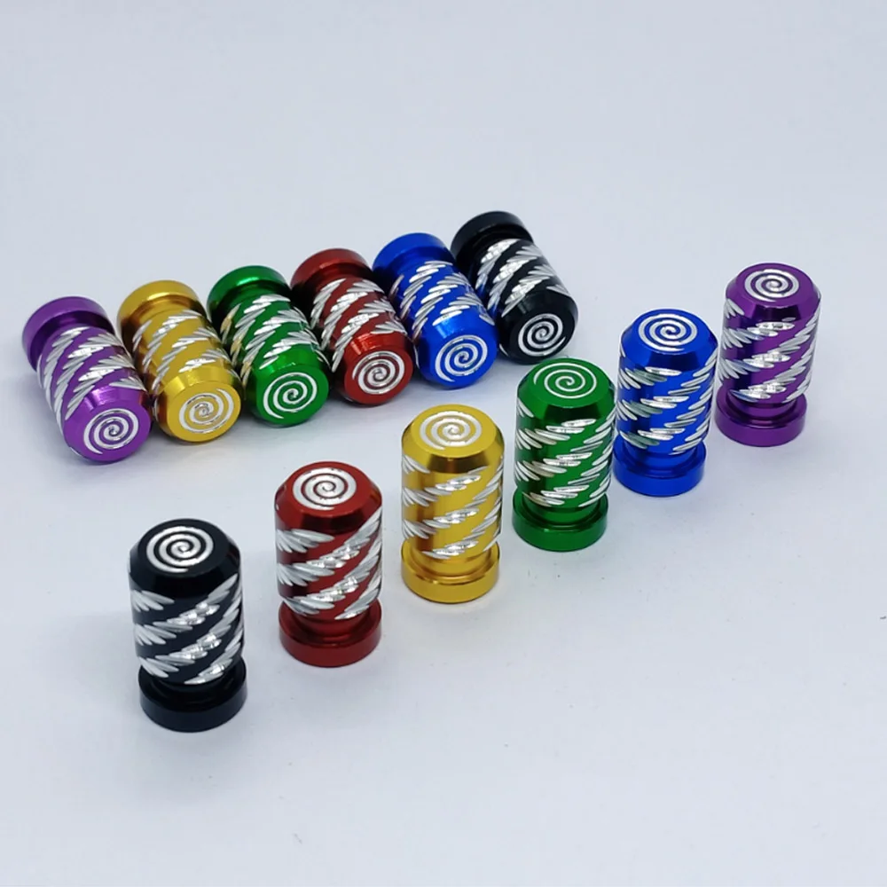 4Pcs Tire Valve Stem Cap Cover Metal Tire Air Caps Corrosion Resistant Leak-Proof Wheel Tyre Stem Covers for Car Motorcycle Bike
