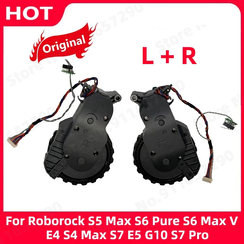 Original Roborock Q5 Q7 Max S7 MaxV S7 Max Ultra Q Revo Left and Right Walking Wheels Vacuum Cleaner Wheel Accessories