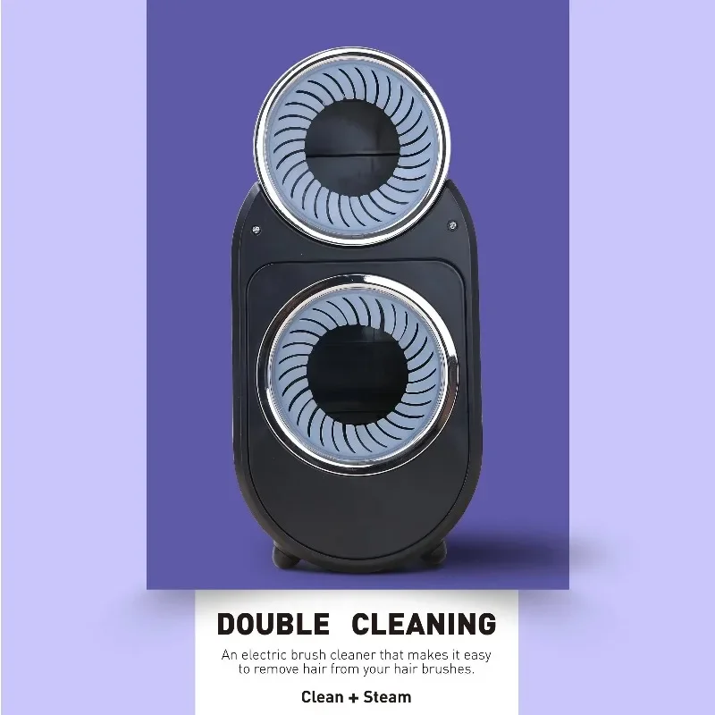 Portable Automatic Comb Cleaner  Professional Salon Brush Head Cleaner and Steam Integrated Machine for Cleaning and Drying