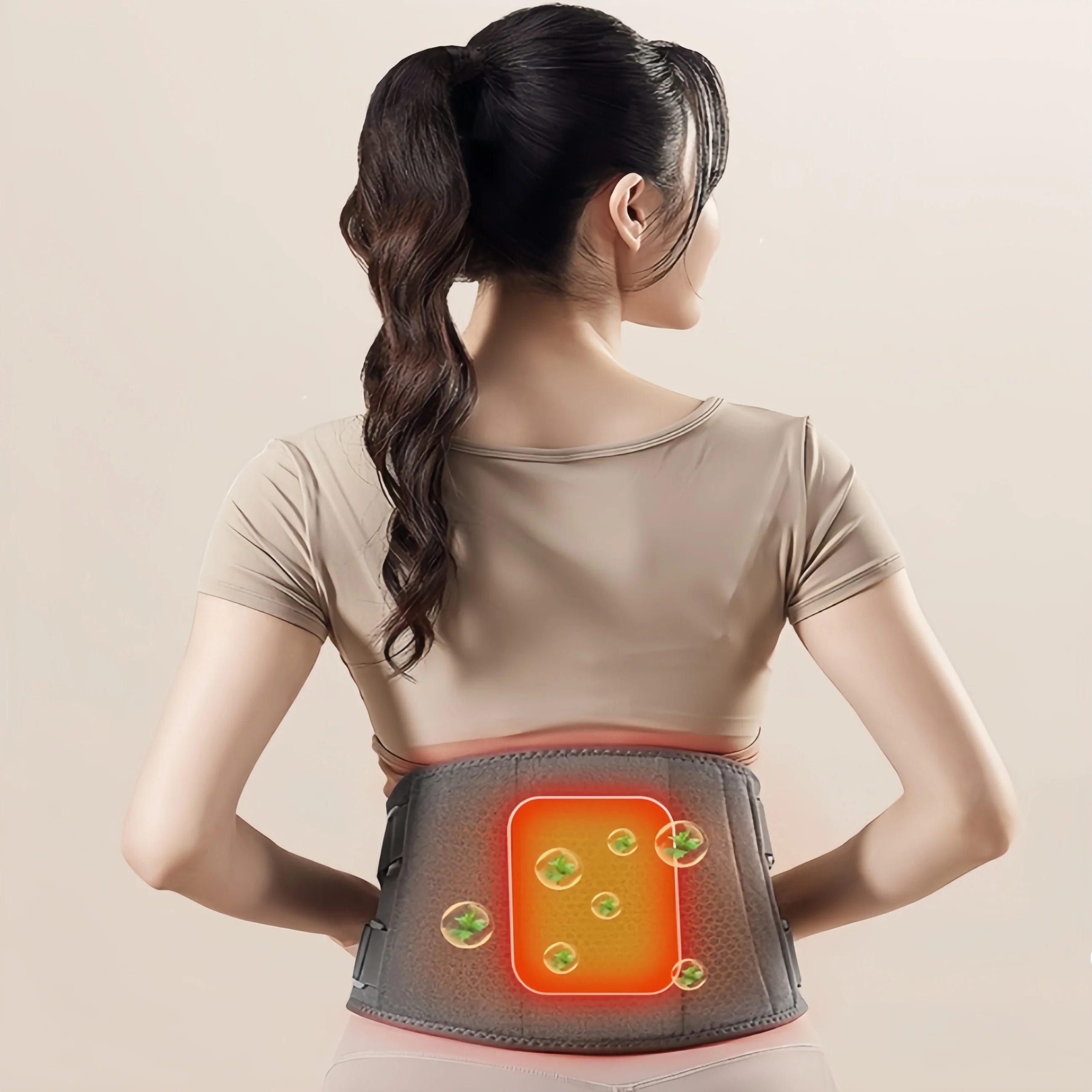Smart Library Weight Loss Heating Abdominal Waist Hot Compress Vibration Fat Burning Massage Belt Pain Relief Slimming Vibrating