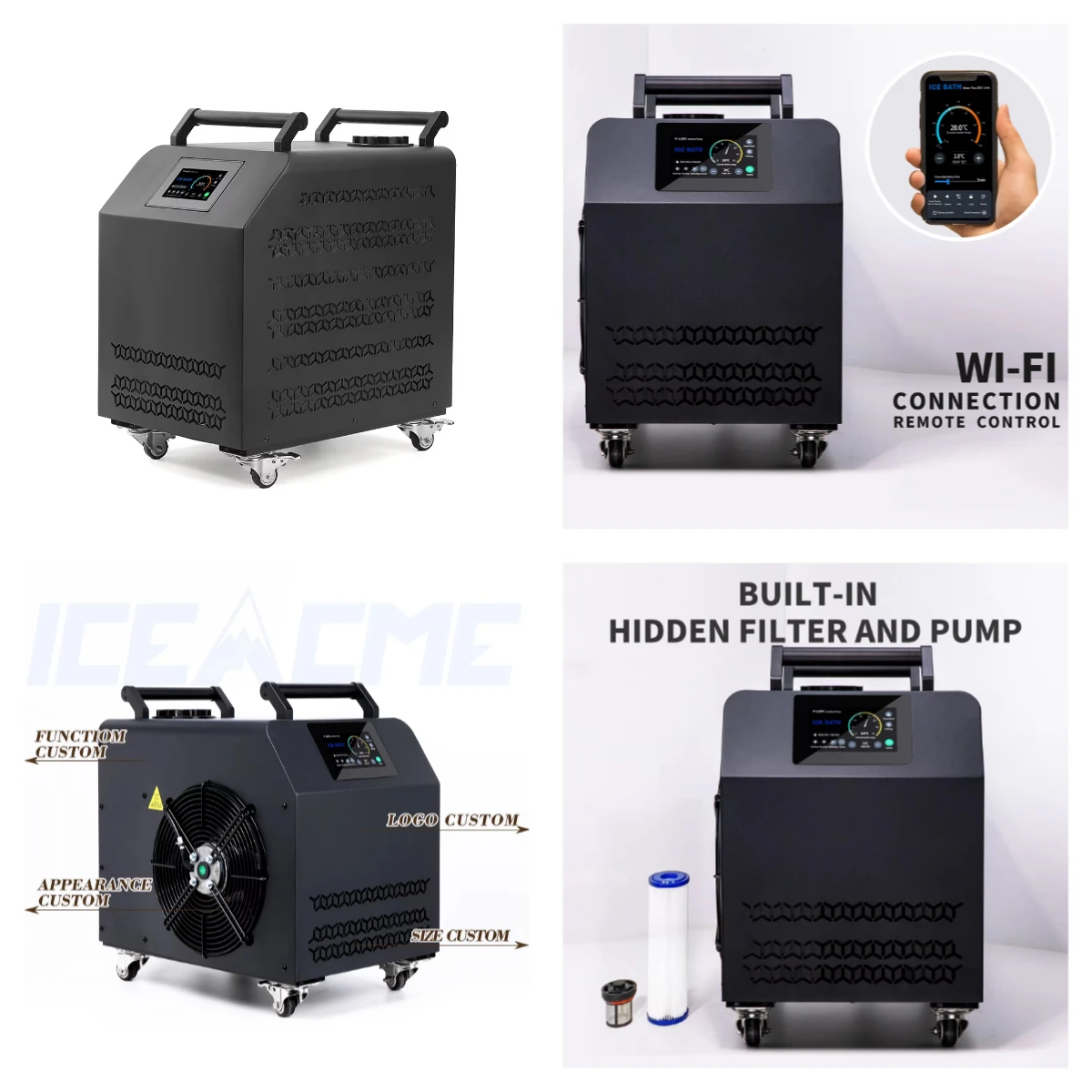 New 0.8HP Ice Bath Chiller with Dual Filters for Recovery