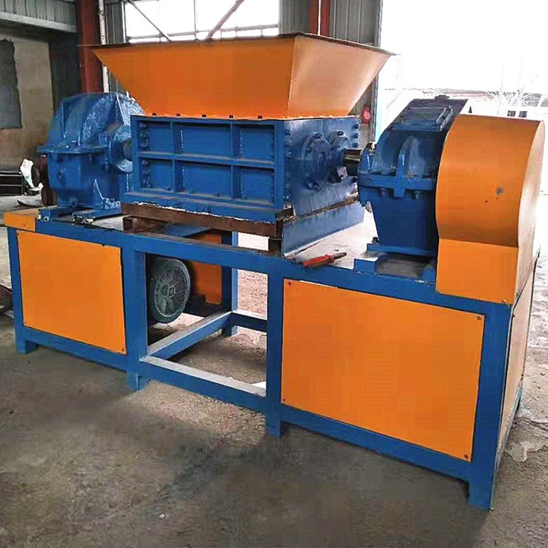 600 Multi-purpose Shredder Iron Drum Crusher Dual-axis Powerful Crusher Wire, Cable, Scrap Iron, Plastic, Double Axis
