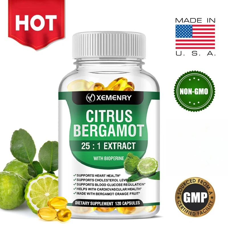 Citrus Bergamot Capsules - Powerful Antioxidants, Maintain Blood Sugar Levels, and Enhance The Immune System