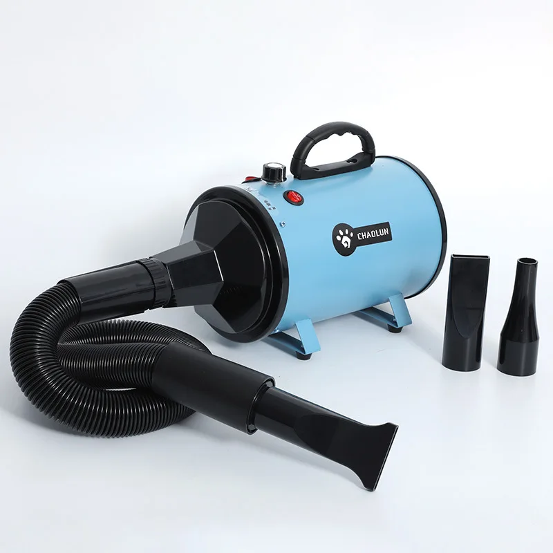 Pet Hair Dryer High-Power Eco-Friendly Plastic Mute Dogs Cats Stepless Speed Change Two-Level Heating Overheat Protection 220V