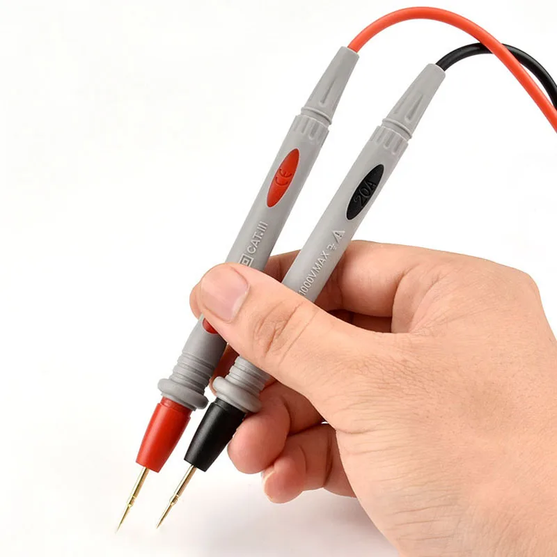 Universal Multimeter Test Leads Wire Tips Cable AC DC Digital 1000V 20A 10A Thin Tip Needle CAT III Measuring Probes Pen Tester