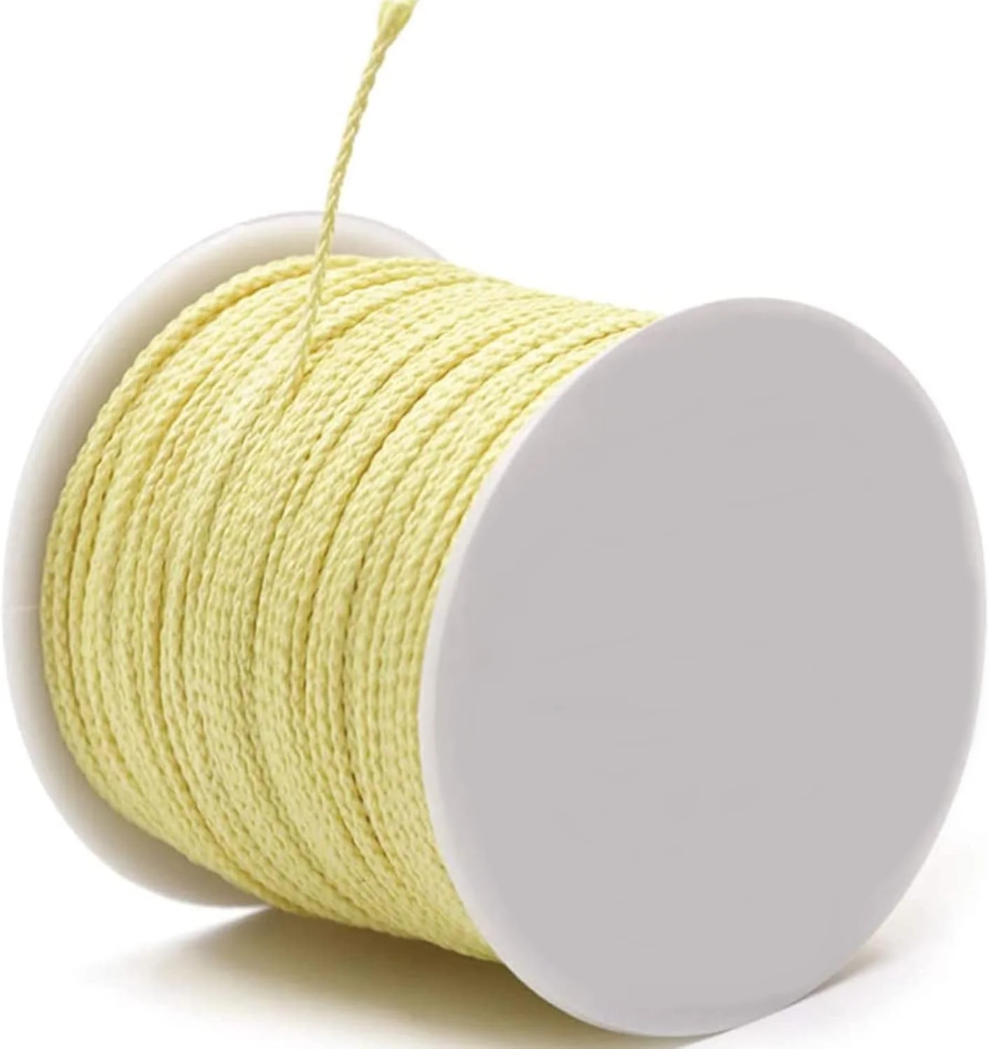 60m/roll Kevlar Rope Wear-Resistant Braided 3mm DIY Aramid Fire-Proof Rope High Temperature Resistance 560 Degrees Aramid Cords