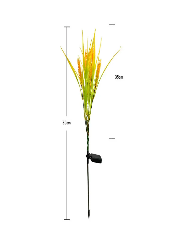 Outdoor LED Solar Wheat Ear Lamp, Waterproof Garden Decoration, Courtyard Lamp, Fairy Simulation Lawn, Christmas Lamp