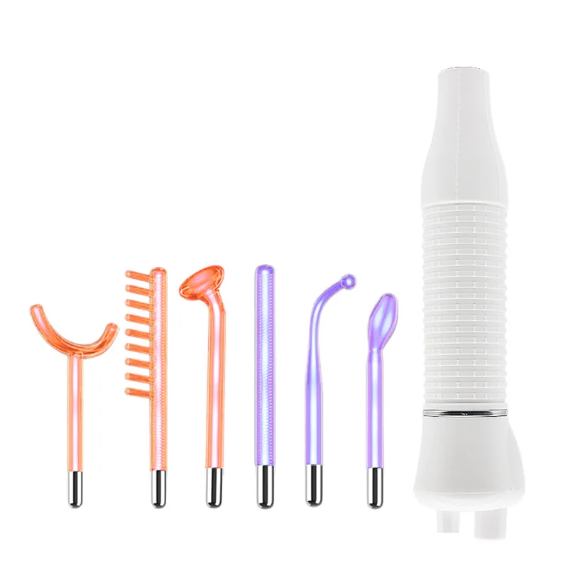 Customizable Portable High Frequency Facial Machine for Acne Removal Electrode Based Care Device for Body Face Beauty Spa