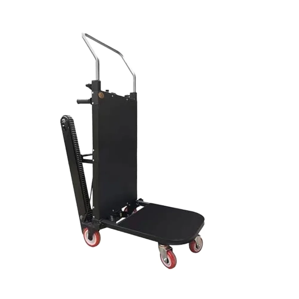 Industrial Use Four-wheel Aluminium Electric Stair Climber Foldable Platform Crawler Automatic Trolley OEM Load Capacity 450Kg