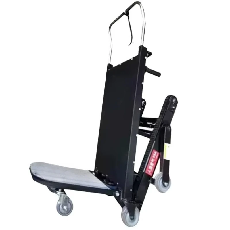 Electric 4-Wheel Foldable Stair Climbing Trolley with 400kg Load Capacity