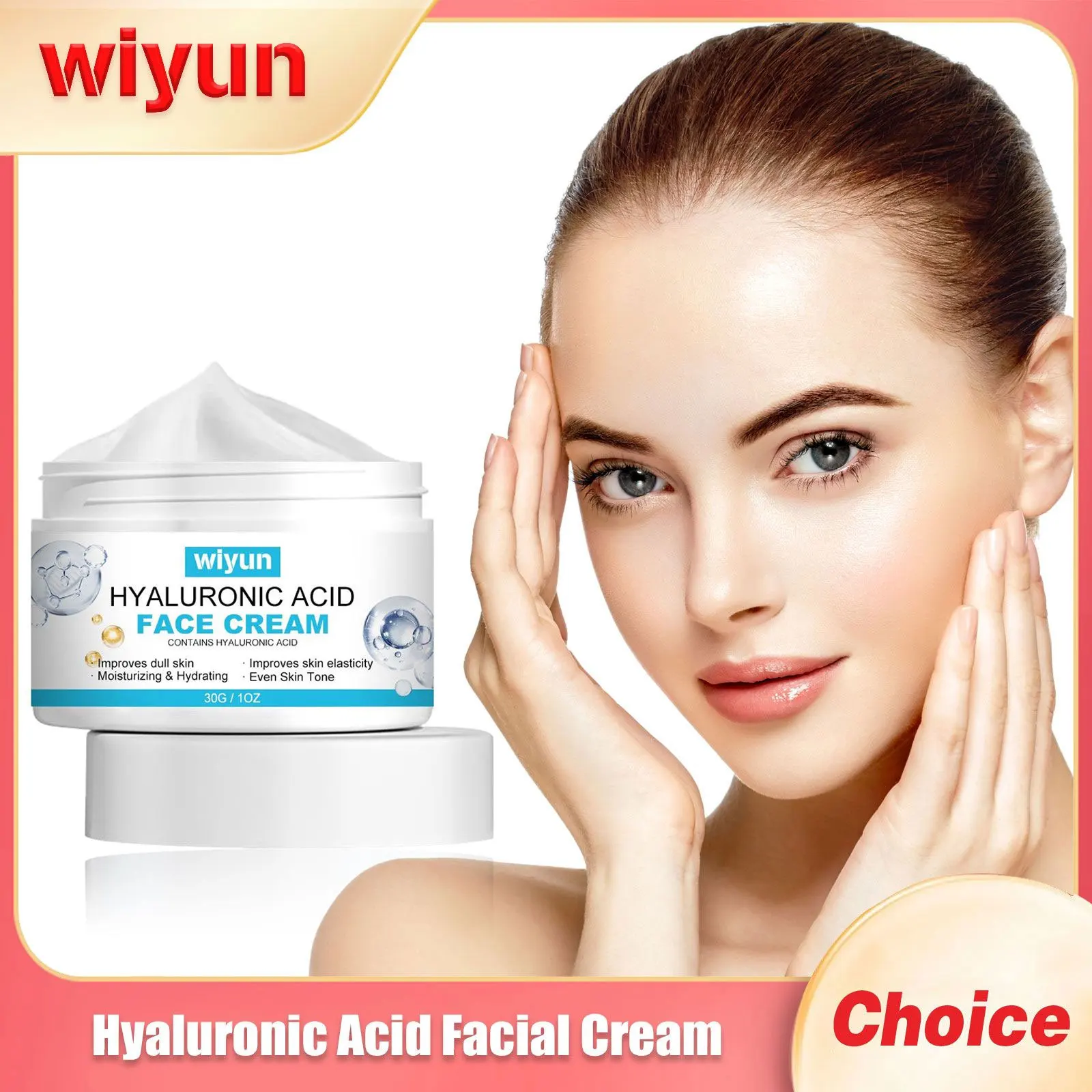 Hyaluronic Acid Cream For Face Pore Shrinking Oil Control Skin Rejuvenation Moisturizing Brightening Anti Aging Korean Skin Care