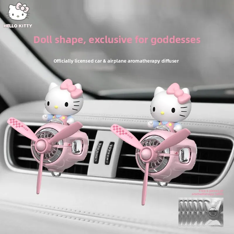Car Magnetic Cute Cartoon Figure Air Outlet Clip Aromatherapy - Complimentary Two Unscented PE Tablets and Two 5ml Bottles