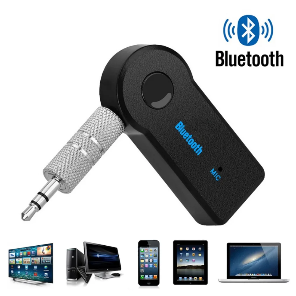 Wireless Car Aux Bluetooth Receiver Adapter P2 Music Call Sound 3.5mm Audio  Bluetooth Pour Voiture MP3 FM Music Transmitter