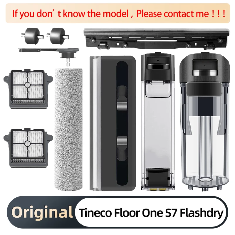 For Tineco Floor ONE S7 FlashDry/ Switch S7 Roller Brush HEPA Filter Water Tank Replacement Vacuum washer Cleaners Accessories