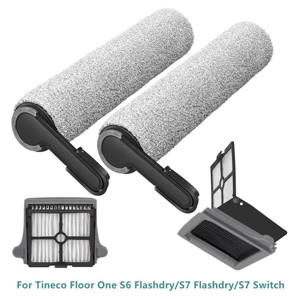 For Tineco Floor One S7 Flashdry Main Brush Hepa Filter For Tineco Floor One S6 Flashdry/S7 Switch Wet Dry Vacuum Cleaner Parts