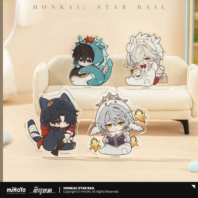 [Genuine] miHoYo Honkai Star Rail Male Dormitory Series Acrylic Mini Plaque Jing Yuan Dan Heng Sunday Anime Ornament Xmas Gifts