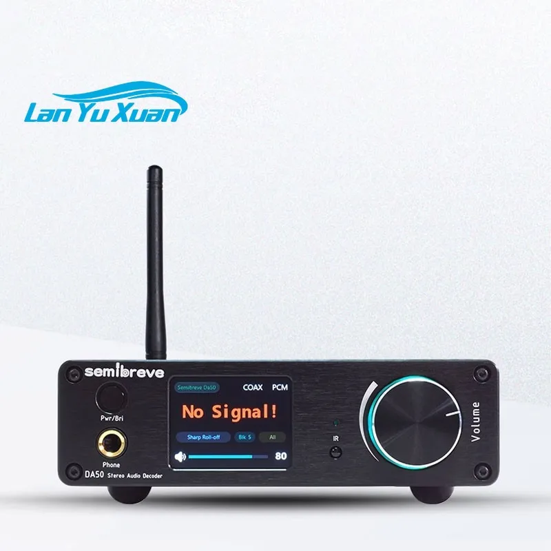 HiFiAMP Semibreve DA50 Stereo Audio Decoder Headphone Amp with AK4499EX & USB Digital Interface for AMANERO