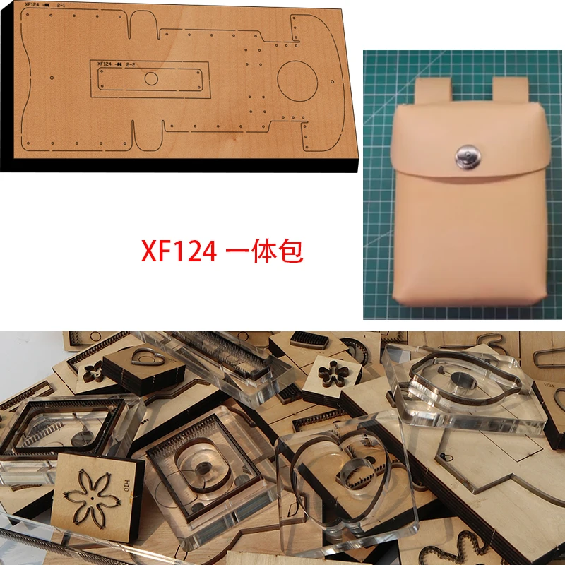 New Japan Steel Blade Wooden Die  Mobile phone pocket Wallet Leather Craft Punch Hand Tool Cut Knife Mould XF124 leather tools
