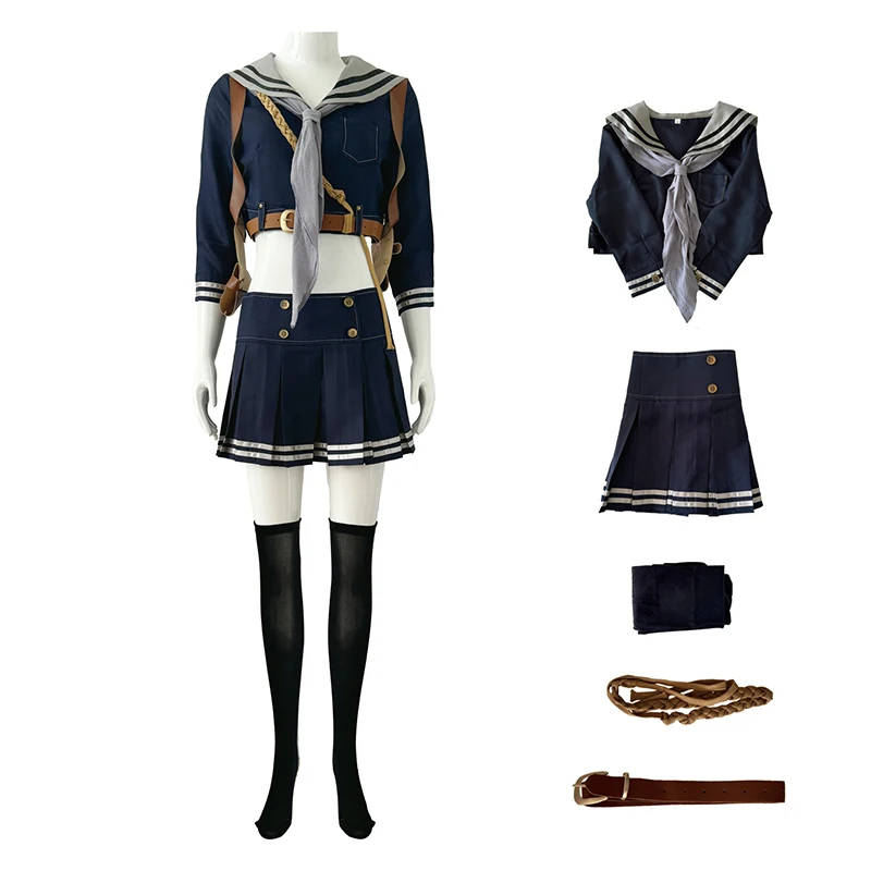 Movie Sucker Punch Sailor Suit Emily Cosplay Costume Skirt Disguise JK Uniform Preppy Dress Women Halloween Carnival Party Sets