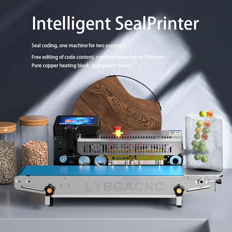 Intelligent sealing inkjet printer customized Multi-directional adjustment Conveyor table widening Heat code counting function