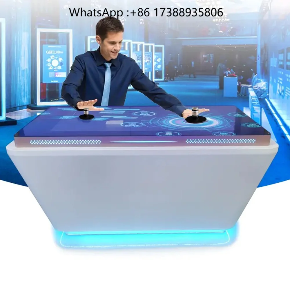 HD Focus Interactive Intelligent Multi-Touch LCD Advertising Display Kiosk Airport Use Object Recognition Table SDK Function OEM