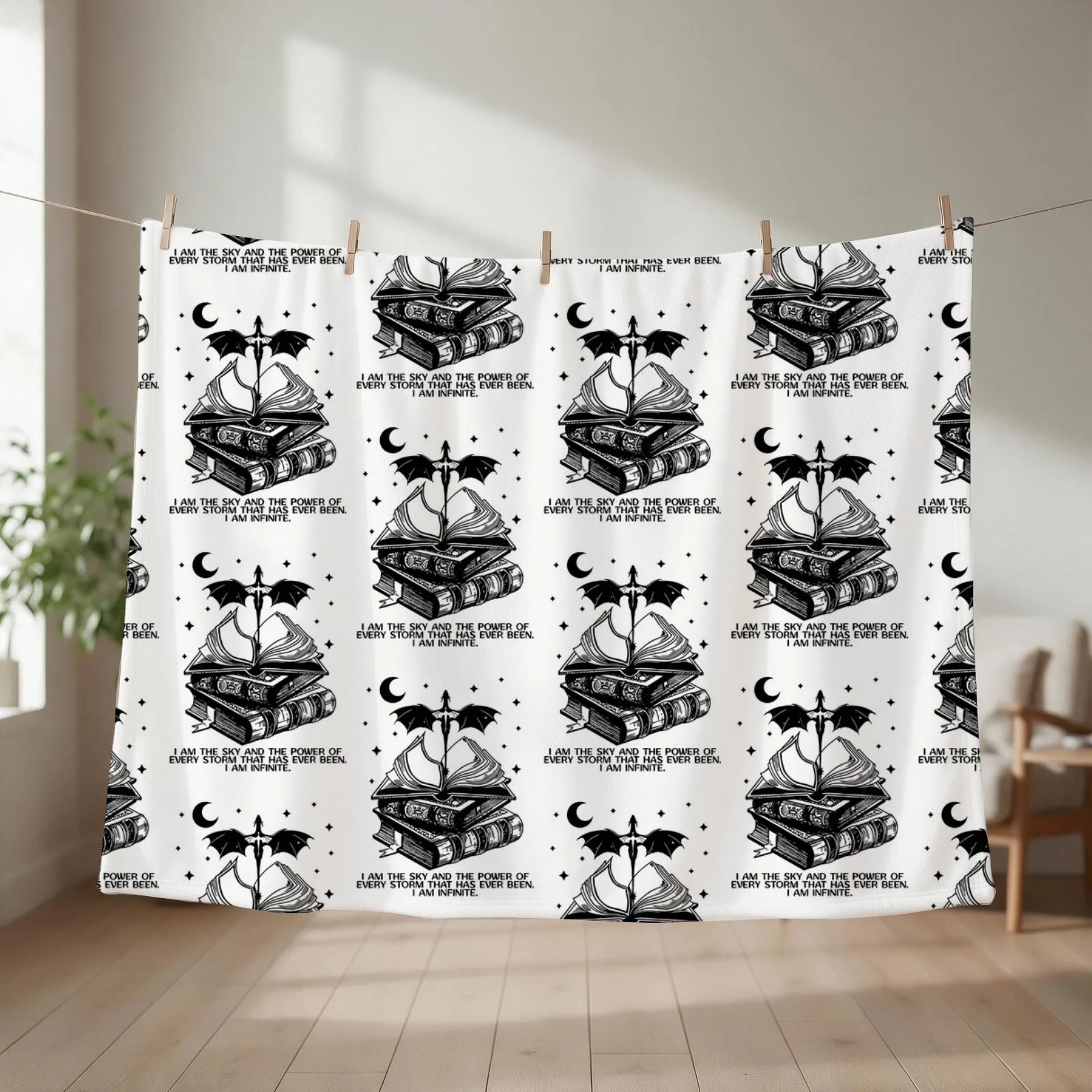 Fourth Wing I Am the Sky Throw Blanket Luxury Designer Thermals For Travel Luxury Sofa Throw Blankets