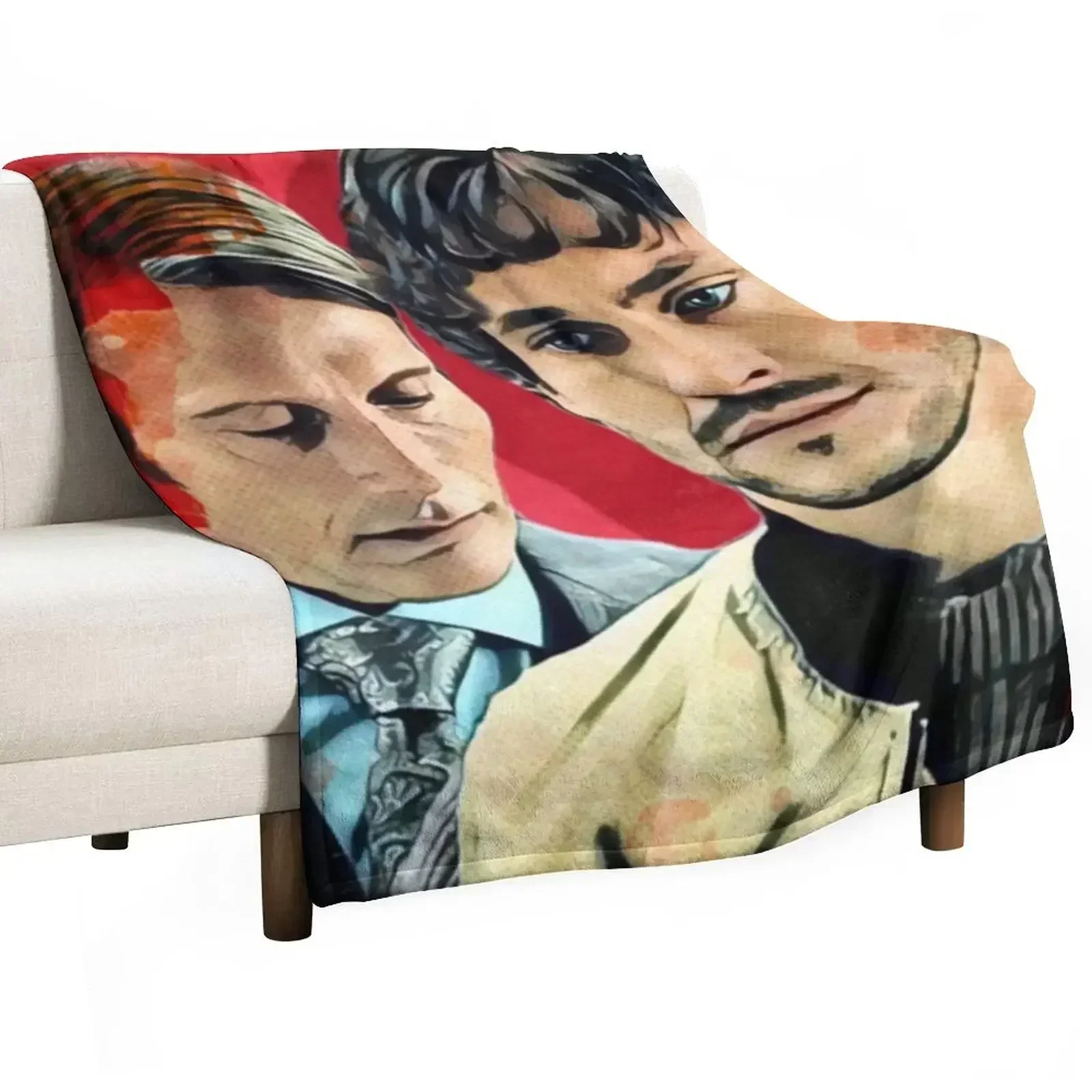 Will and Hannibal, Murder Husbands Throw Blanket blankets and throws Designers Luxury cosplay anime Luxury Throw Blankets