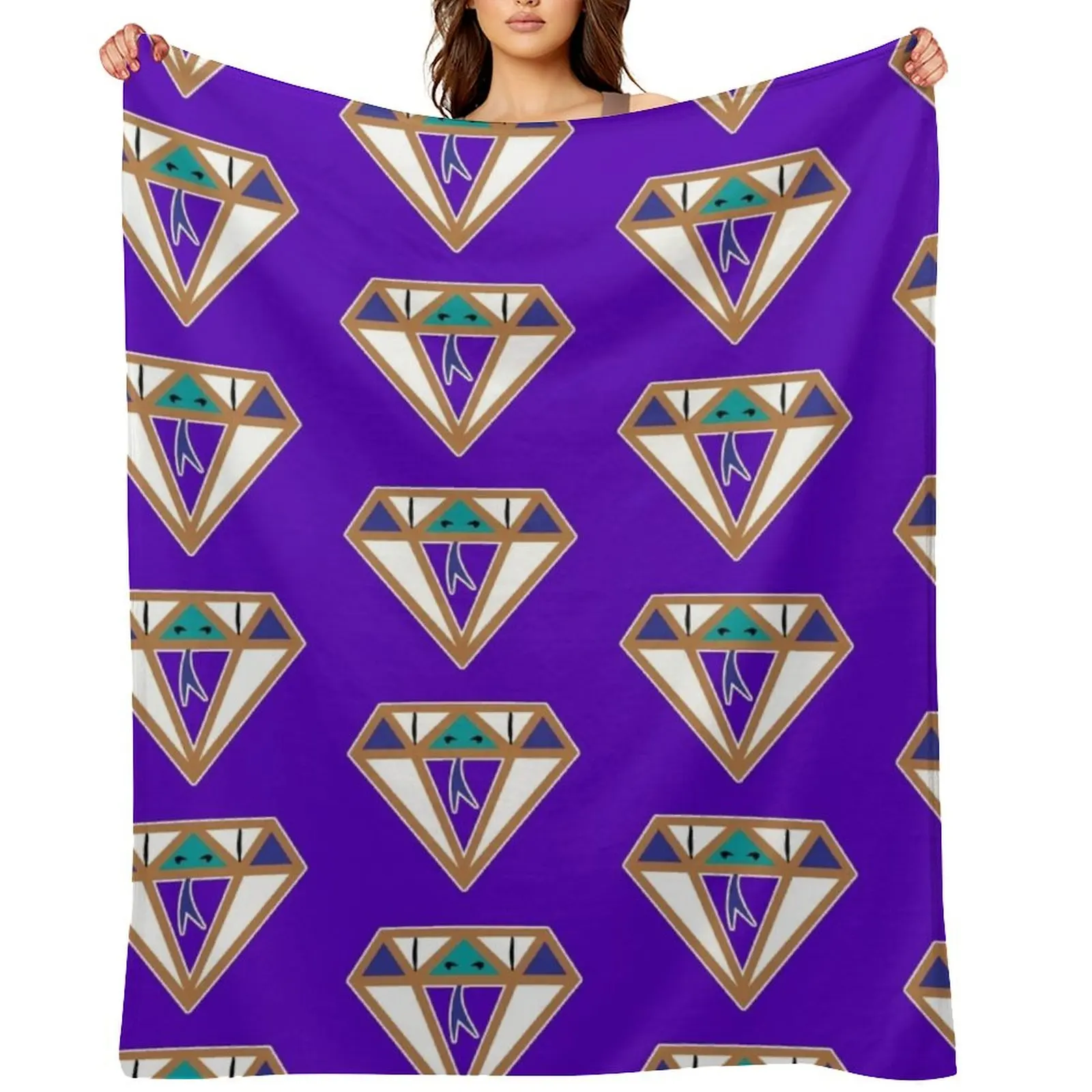 Diamond Head Throwback Colors Throw Blanket Luxury Designer blankets ands Thins Furry Blankets