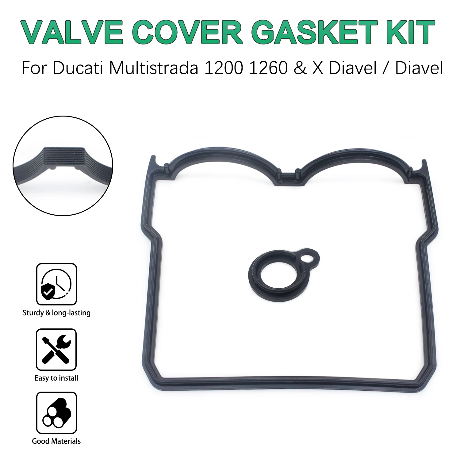 Accessories Moto Cylinder Head Gasket For Ducati Diavel 1260 XDiavel 1260 Multistrada 1200 S D-Air 1260 S GT Motorcycle Parts