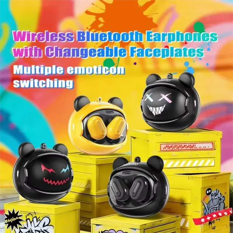 Rotatable Face Changing TWS In Ear Earbuds With BT6.0 AI Real Time Translation IPX5 Waterproof  For Sport Travel Business Use