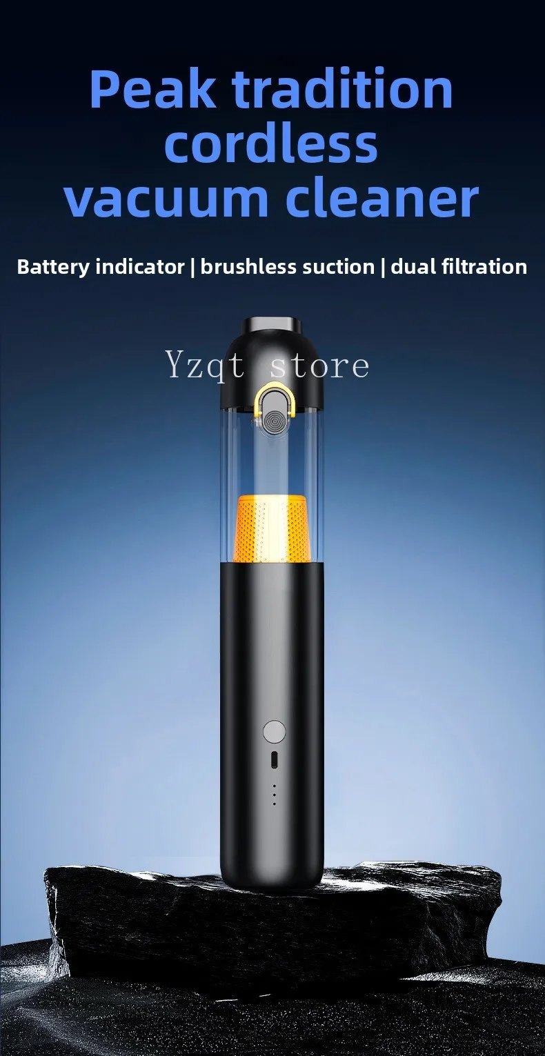 Wireless car vacuum cleaner, car dual-purpose blow-suction integrated vacuum cleaner, super suction, handheld car vacuum cleaner