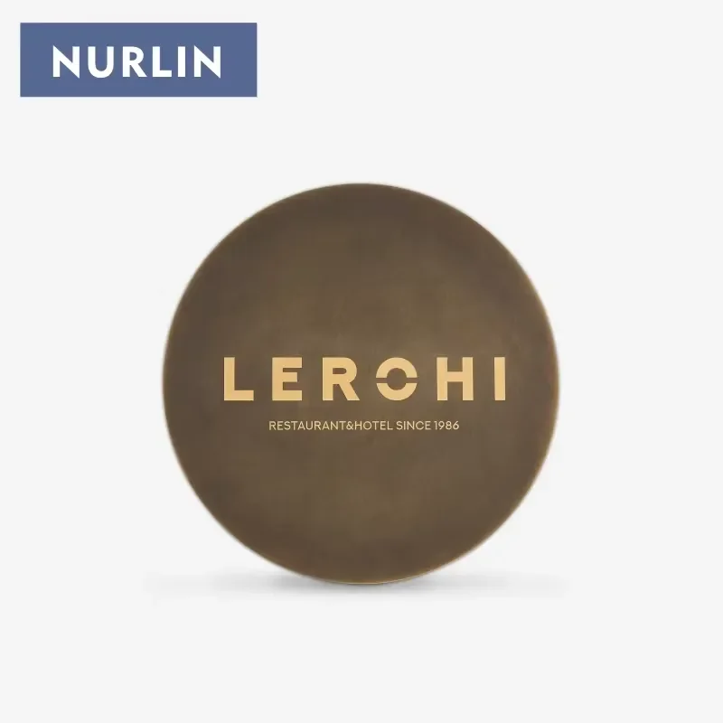 Nurlin Brass Address Plaque Design Hotel Company Park Image Metal Award Logo Signs Private Customized Gold Antique Signage