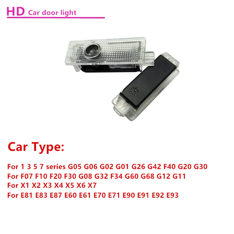 LED Car Door Welcome Light For BMW E70 F15 E92 E60 E61 E65 F01 F02 F10 F15 F30 F48 M5 G30 G38 X1 X2 X3 X4 X5 X6 M3 Accessories