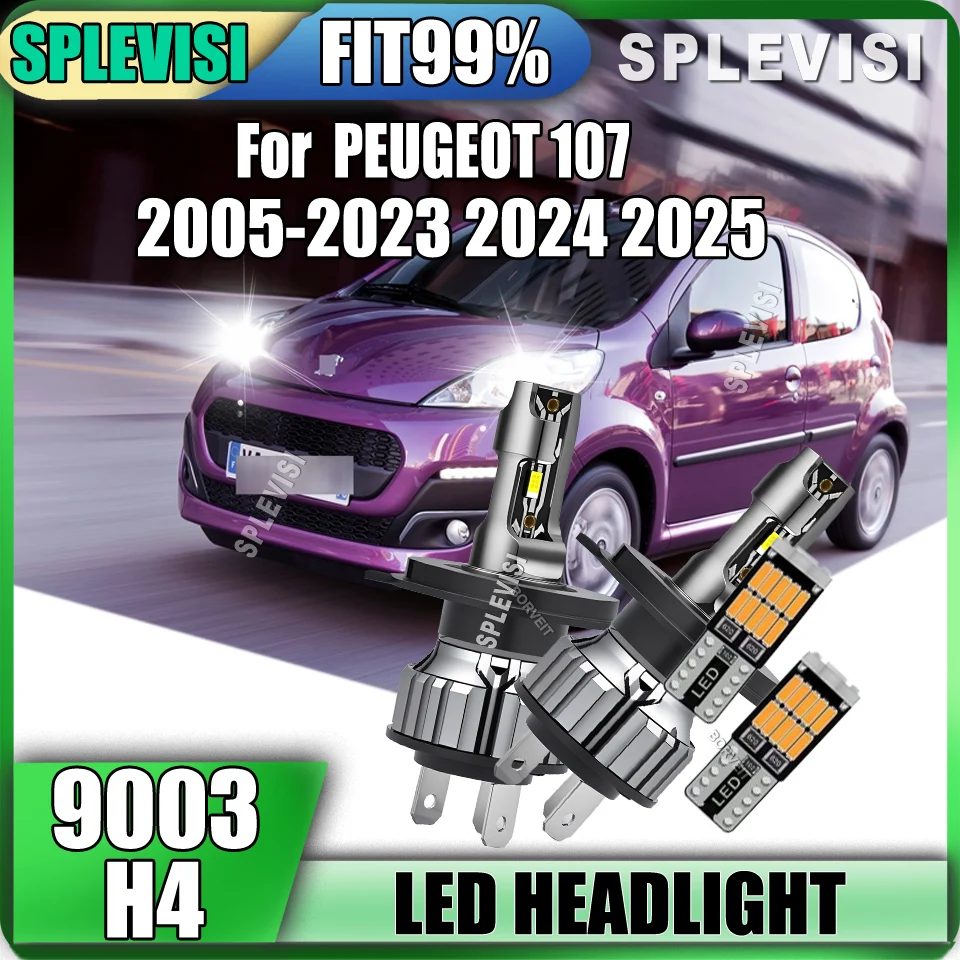 150W/Pair H4 LED Headlight Bulb Maintain High Brightness For PEUGEOT 107 2005 2006 2007 2008 2009 2010 2011 2012 2013 2014-2025