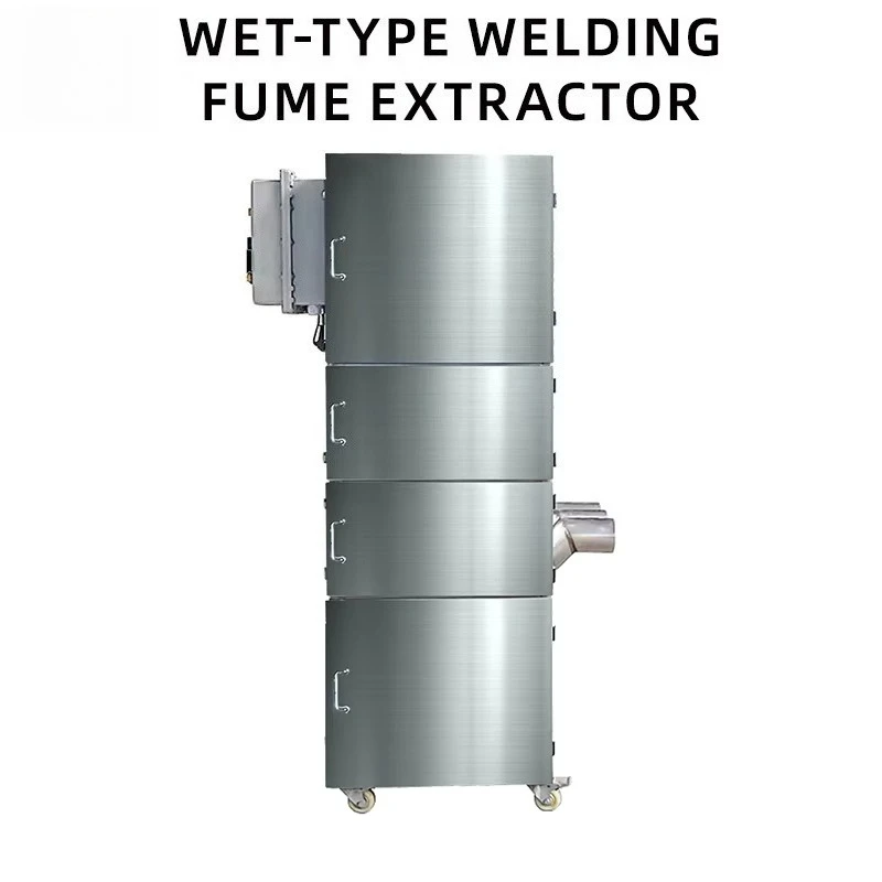 Weld Fume Dust Collector Stainless Steel Aluminum Polishing Wet Vacuum Industrial Dust Removal Water Type Dust Collector