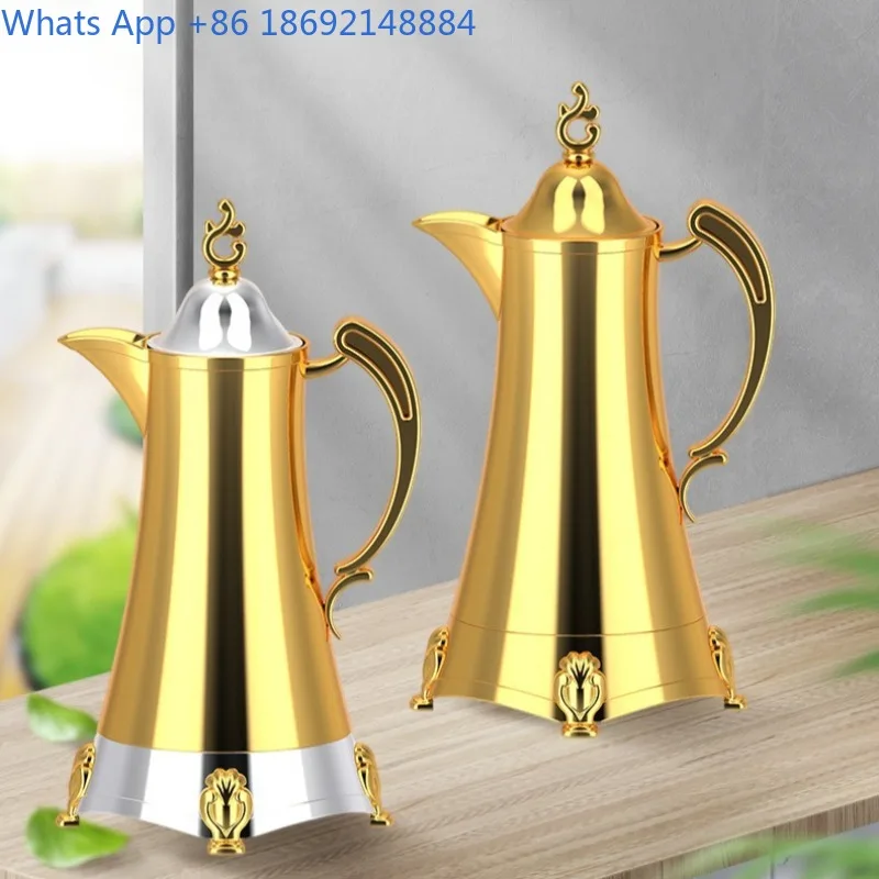 gold Style Kettle Luxury Household Insulated Kettle 800ML Portable Hot Water Kettle