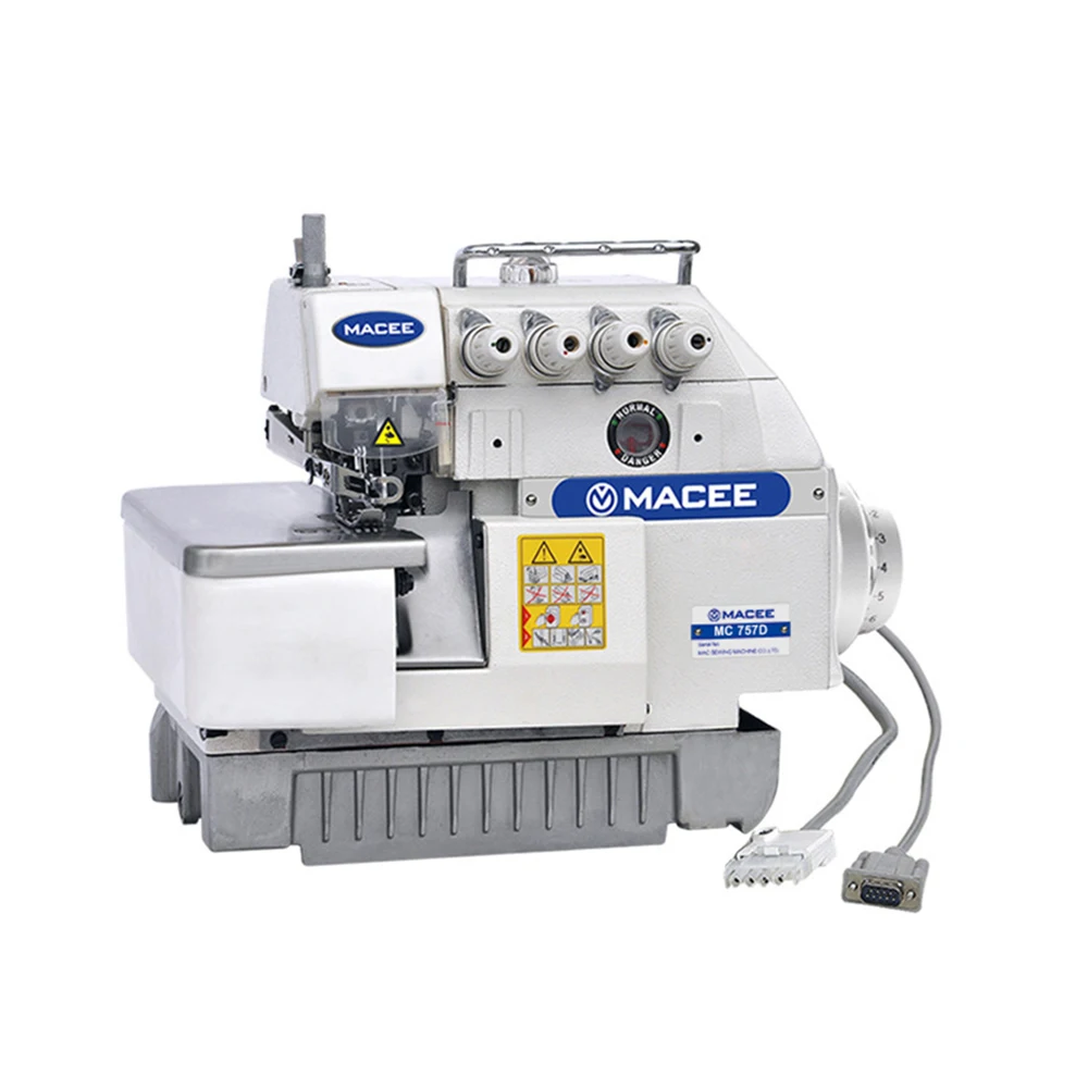 Manual New Head Only 757D High Speed Direct Drive Five Thread Overlock Sewing Machine With Motor