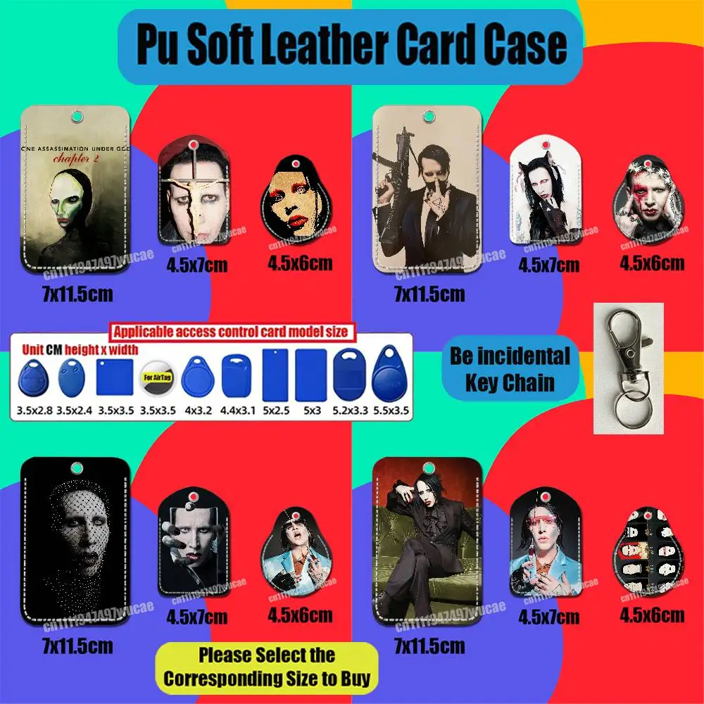 For Marilyn Manson One Assassination Under God Chapter 2 For AirTag Case Card Holder ID Credit Bank  Badge For Air Tag Case
