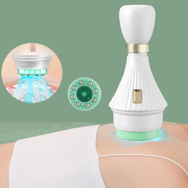Cupping Massager Blue Light Therapy Device with Clean Base 12 Levels Vacuum Electric GuaSha Blood Circulation Body Pain Relief