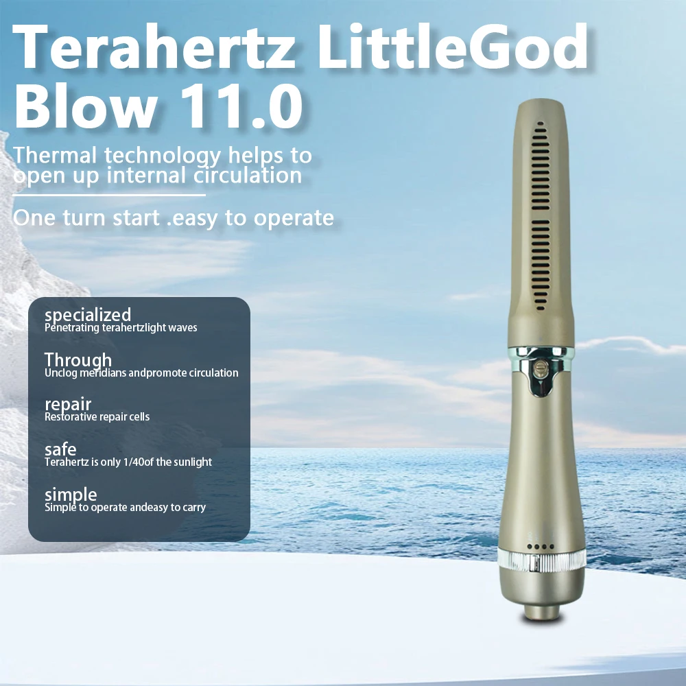 1000W CE 11.0 Plus Classic Iteracare Terahertz Physiotherapy Beauty Blue Light Wand Guasha Health Massage Teraher Blower Wand