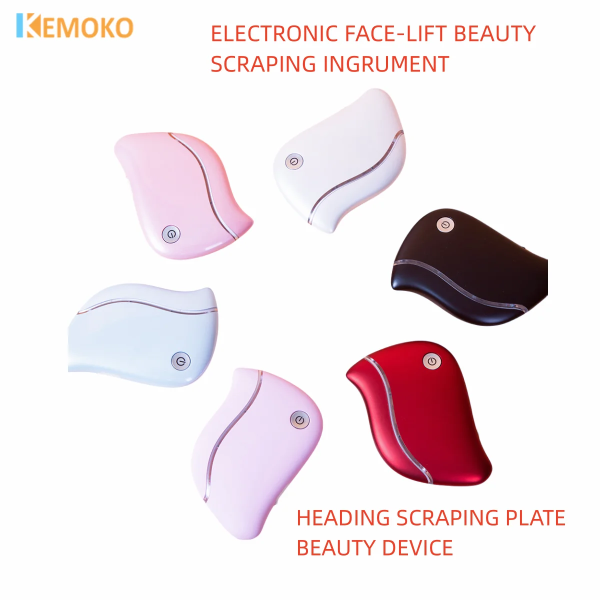 4 in 1 Electric Guasha Massager Heating Vibration Red Light Massage Machine For Face Body Guasha Scraping Fat Burning Slimming
