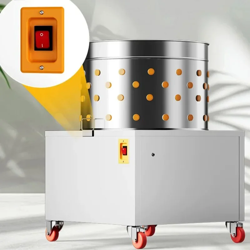 Poultry Plucking Machine Stainless‑Steel Chicken Duck Goose Feather‑Removing Apparatus Electric Poultry Defeathering Processing