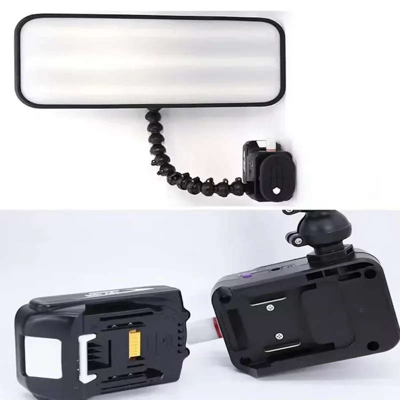 Car Dent PDR Light with Electric Suction Cups LEDs, 3 Colors Adjustable Paintless Dent Repair Tool 52cm Dent Reflector Lamp