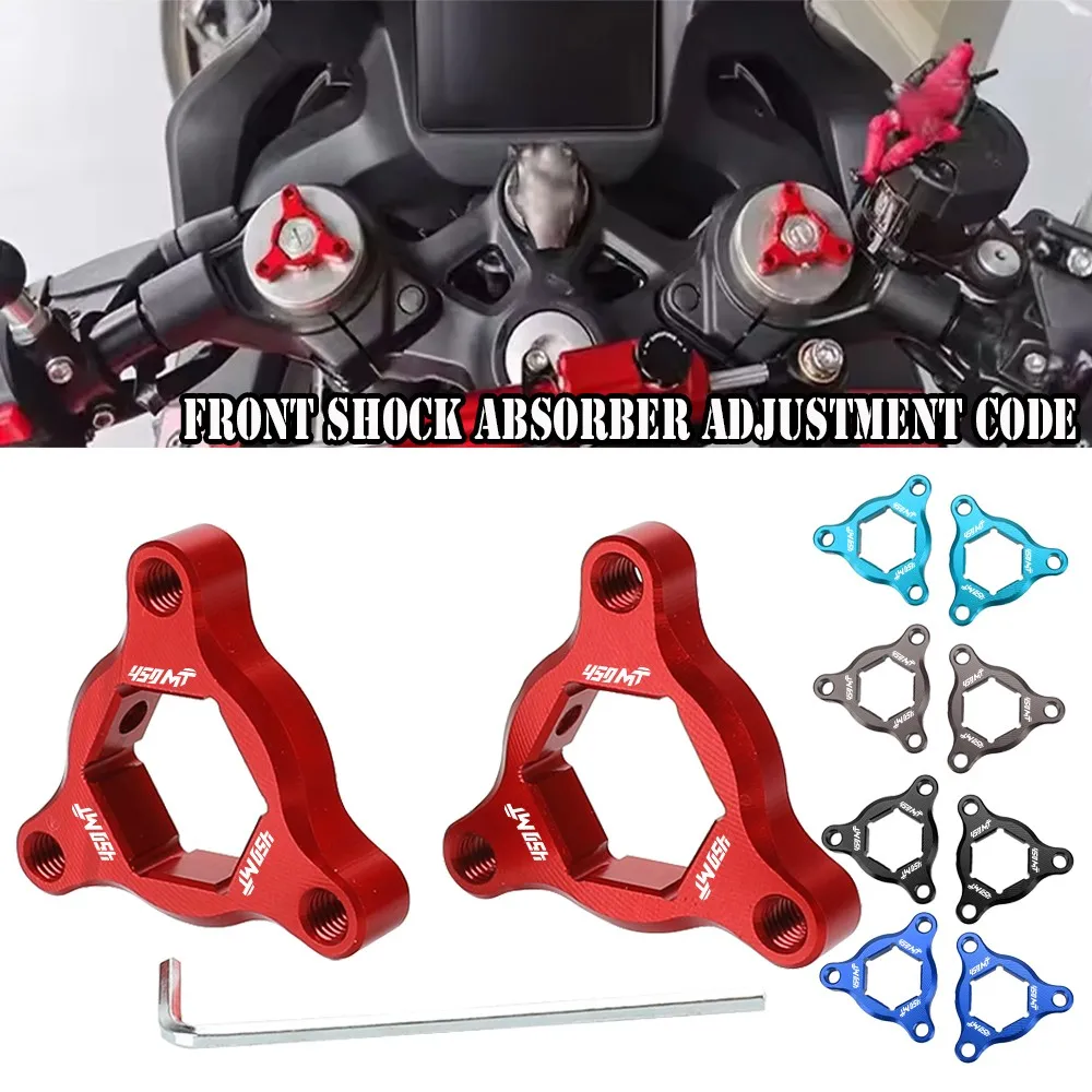 FOR CFMOTO CF MOTO 450MT 450 MT 2024 2025 2026 Front Suspension Fork Preload Adjusters Cap Guard Cover Motorcycle Accessories