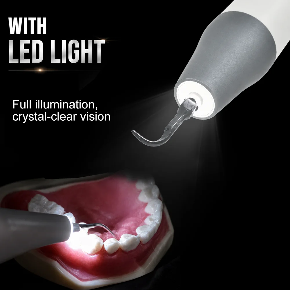 AI DENTAL New Ultrasonic Piezo Air Scaler Water Spray Handpiece Teeth Whitening Tool Handle  7 Kinds Coupler Choose Without Tips