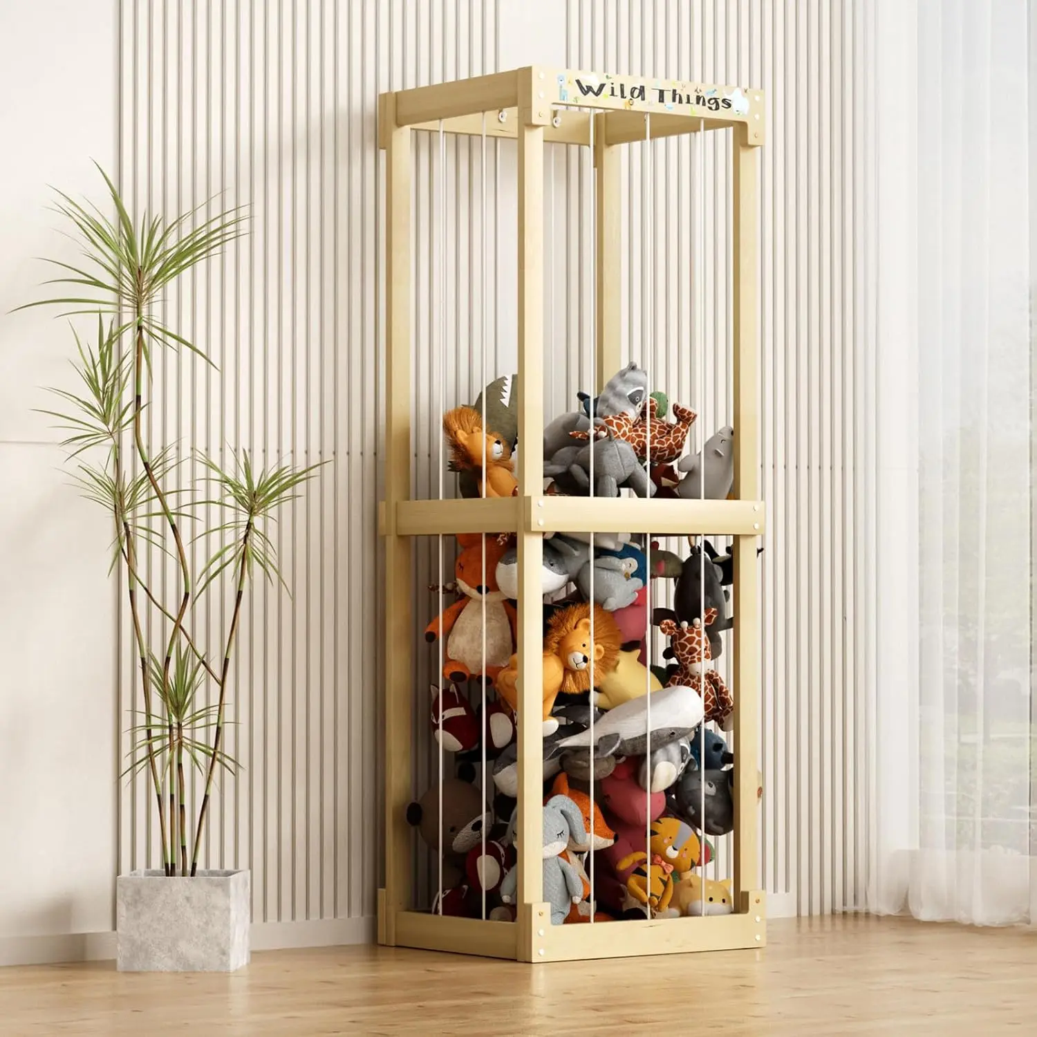 Stuffed Animal Storage Zoo, 60